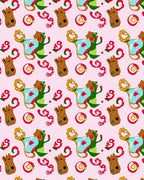 Playful Creature Ceramic Candy Swirls Rug