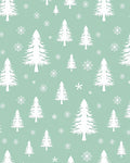 White Pine Forest Snowflake Repeat Rug