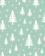 White Pine Forest Snowflake Repeat Rug