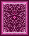 Plum Pink Paisley Flourish Medallion Rug