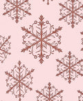 Rustic Pink Snowflake Medallion Rug