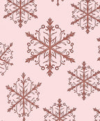 Rustic Pink Snowflake Medallion Rug