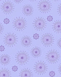 Purple Starburst Flower Scatter Rug