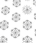 Gray Snowflake Collection Scatter Rug