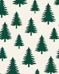 Deep Forest Evergreen Tree Repeat Rug