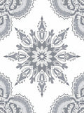 Grey Radial Medallion Art Rug