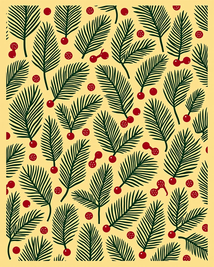 Fern Berry Jubilation Yellow Rug