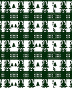 Forest Green Buffalo Check Trees Rug