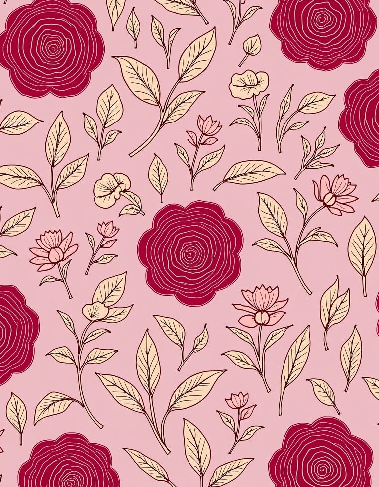 Crimson Floral Botanical Garden Rug