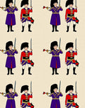 Guardsmen Red Purple Military Uniform Rug