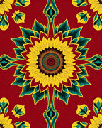 Vibrant Marigold Mandala Bloom Rug
