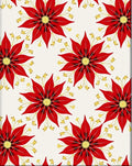 Crimson Red Golden Floral Medallion Rug