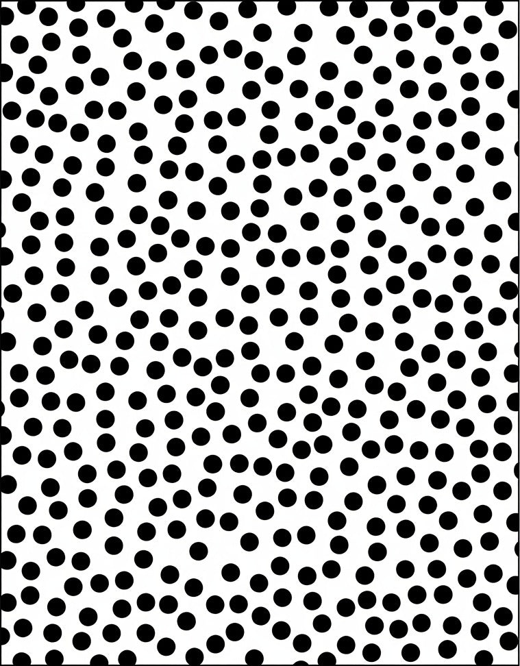 Modern Black Polka Dot Scatter Rug