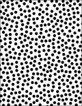 Modern Black Polka Dot Scatter Rug