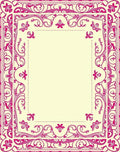 Hot Pink Floral Butterfly Border Rug