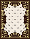 Chocolate Star Flourished Medallion Rug