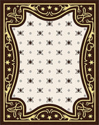 Chocolate Star Flourished Medallion Rug