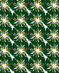 Green Firework Dancer Abstract Rug