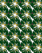 Green Firework Dancer Abstract Rug