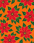 Vibrant Red Floral Garden Rug