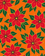 Vibrant Red Floral Garden Rug