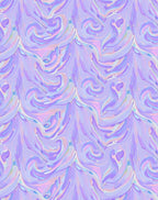 Holographic Lavender Swirls Rug
