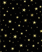 Golden Sparkling Stars Cosmos Rug