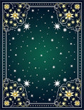 Golden Starry Night Gradient Rug