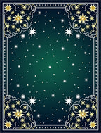 Golden Starry Night Gradient Rug