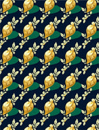 Golden Radish Botanical Repeats Rug