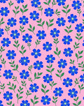Blue Floral Meadow Rug