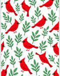 Vibrant Red Cardinal Branch Scatter Rug