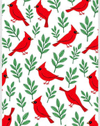 Vibrant Red Cardinal Branch Scatter Rug
