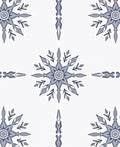 Pale Blue Snowflake Collage Rug