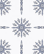 Pale Blue Snowflake Collage Rug