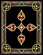 Crimson Gold Ornate Border Jewel Rug