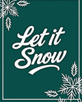 Winter White Snowflake Teal Rug