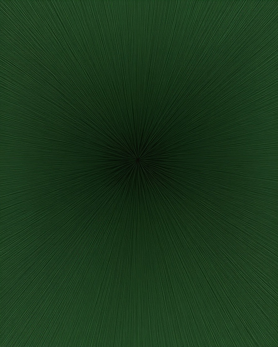 Deep Forest Starburst Radial Rug