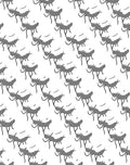 Gray Cave Painting Antelope Rug