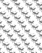 Gray Cave Painting Antelope Rug