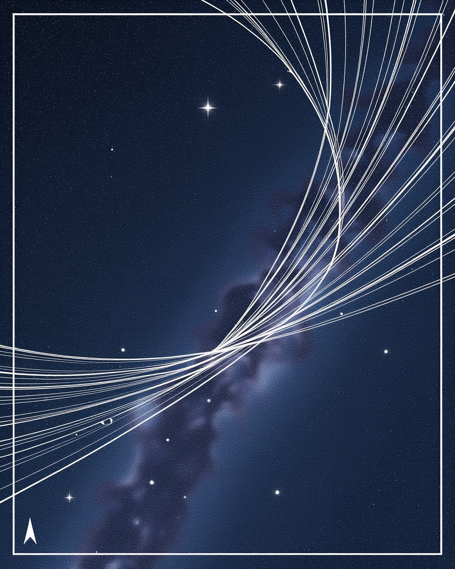 Cosmic Swirling Galaxy Light Trails Rug