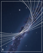 Cosmic Swirling Galaxy Light Trails Rug