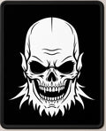 Monochromatic Skeleton Face Horror Rug