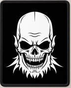 Monochromatic Skeleton Face Horror Rug