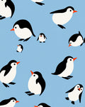 Whimsical Penguin Pals Playful Puddle Rug