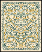 Emerald Swirl Abstract Art Deco Rug