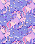 Whimsical Unicorns In Pastel Galaxy Rug