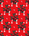 Whimsical Holly Berry Candle Arrangement Rug