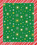 Green Sunburst Starburst Medallion Rug