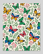 Whimsical Butterfly Garden Foliage Rug